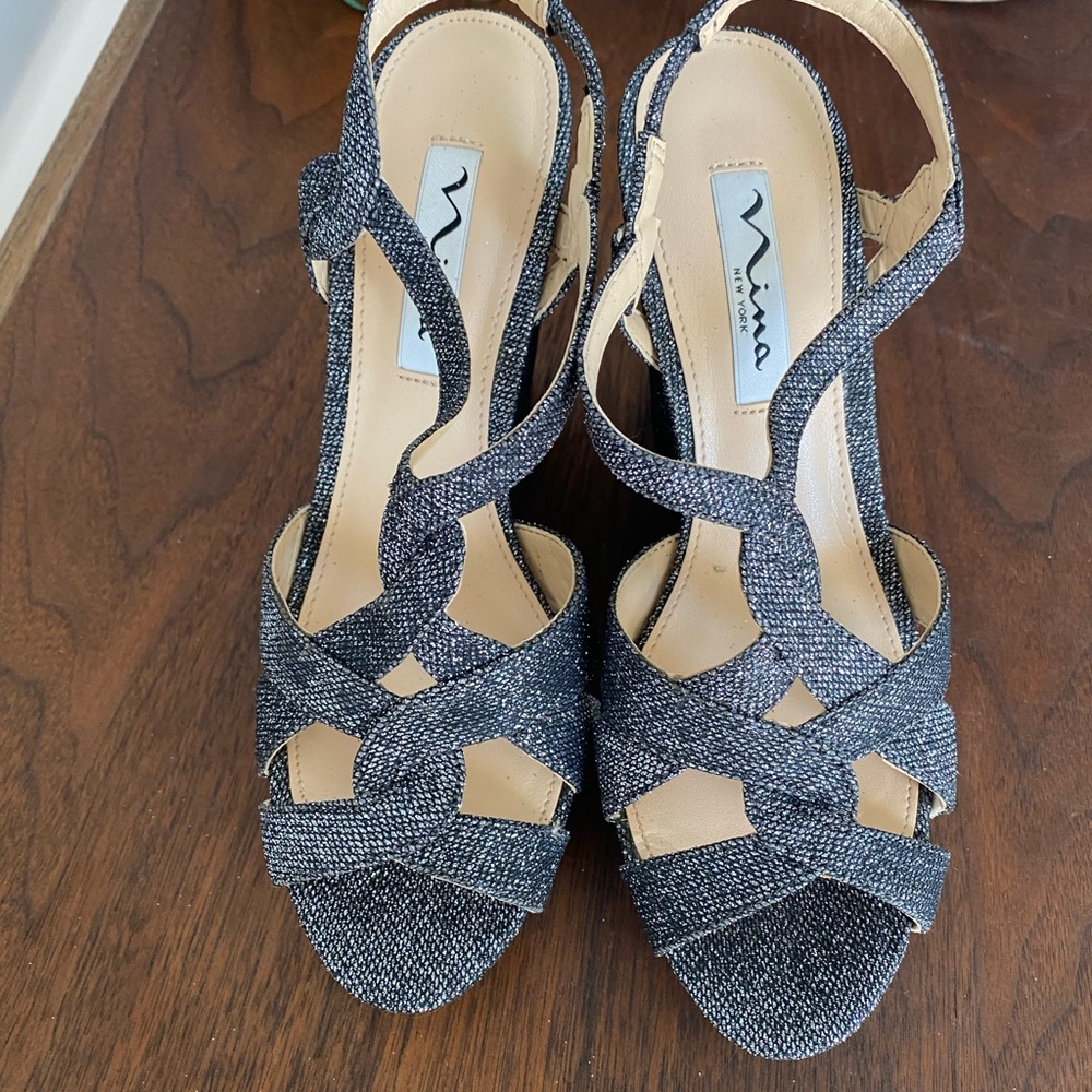 Nina|Wedge Heels|Glitter